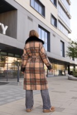 Зимнее пальто Mila Nova ПВ-362 кемел+черный — изображение 5