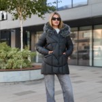 Зимняя куртка Mila Nova  К-329 черный