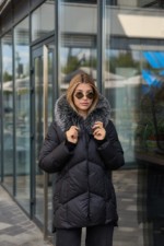 Зимняя куртка Mila Nova К-344 черный — изображение 2