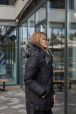 Зимняя куртка Mila Nova К-344 черный — изображение 5