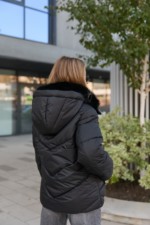 Зимняя куртка Mila Nova К-350 черный — изображение 6