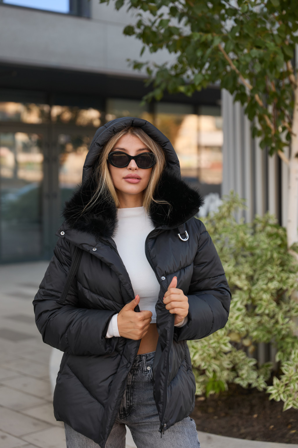 Зимняя куртка Mila Nova К-350 черный — изображение 7