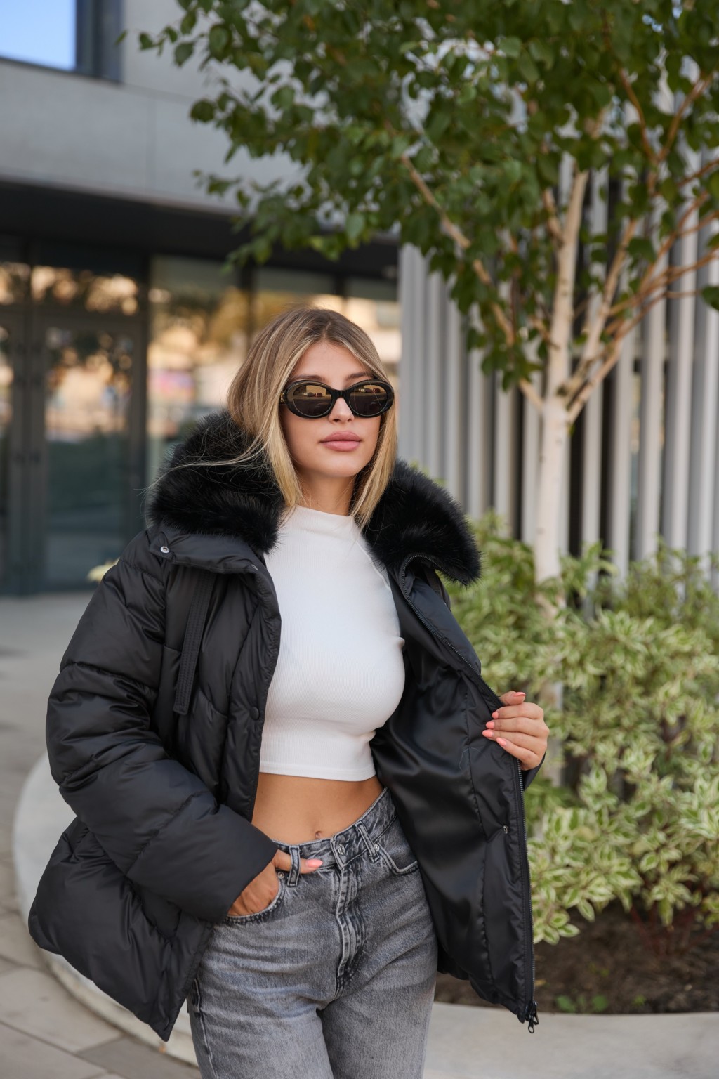 Зимняя куртка Mila Nova К-350 черный — изображение 3