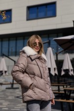 Зимняя куртка Mila Nova К-350 капучино — изображение 6