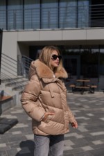 Зимняя куртка Mila Nova К-350 кемел — изображение 5