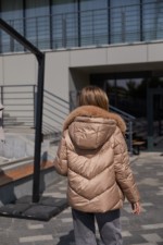 Зимняя куртка Mila Nova К-350 кемел — изображение 7