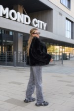 Зимняя шуба Mila Nova  ПВ-344черный — изображение 3