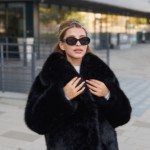 Зимняя шуба Mila Nova  ПВ-344черный