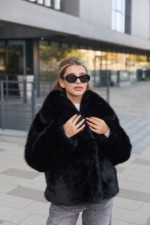 Зимняя шуба Mila Nova  ПВ-344черный