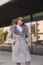 Зимнее пальто Mila Nova ПВ-360 серый — изображение 2