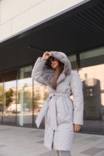 Зимнее пальто Mila Nova ПВ-360 серый — изображение 4