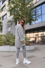 Демисезонное пальто Mila Nova ПВ-364 серый — изображение 2