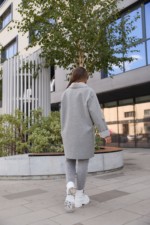 Демисезонное пальто Mila Nova ПВ-364 серый — изображение 4