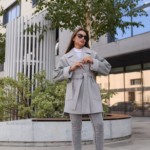 Демисезонное пальто Mila Nova ПВ-364 серый