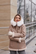 Зимняя дубленка MilaNova  капучино — изображение 3