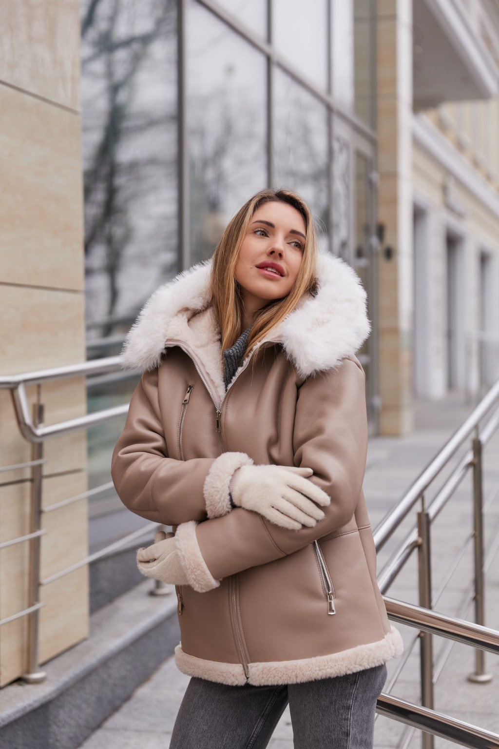 Зимняя дубленка MilaNova  капучино — изображение 4