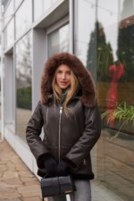 Зимняя дубленка MilaNova Д-224 шоколадный