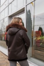 Зимняя дубленка MilaNova Д-224 шоколадный — изображение 3