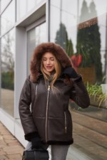 Зимняя дубленка MilaNova Д-224 шоколадный — изображение 4