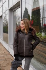 Зимняя дубленка MilaNova Д-224 шоколадный — изображение 2