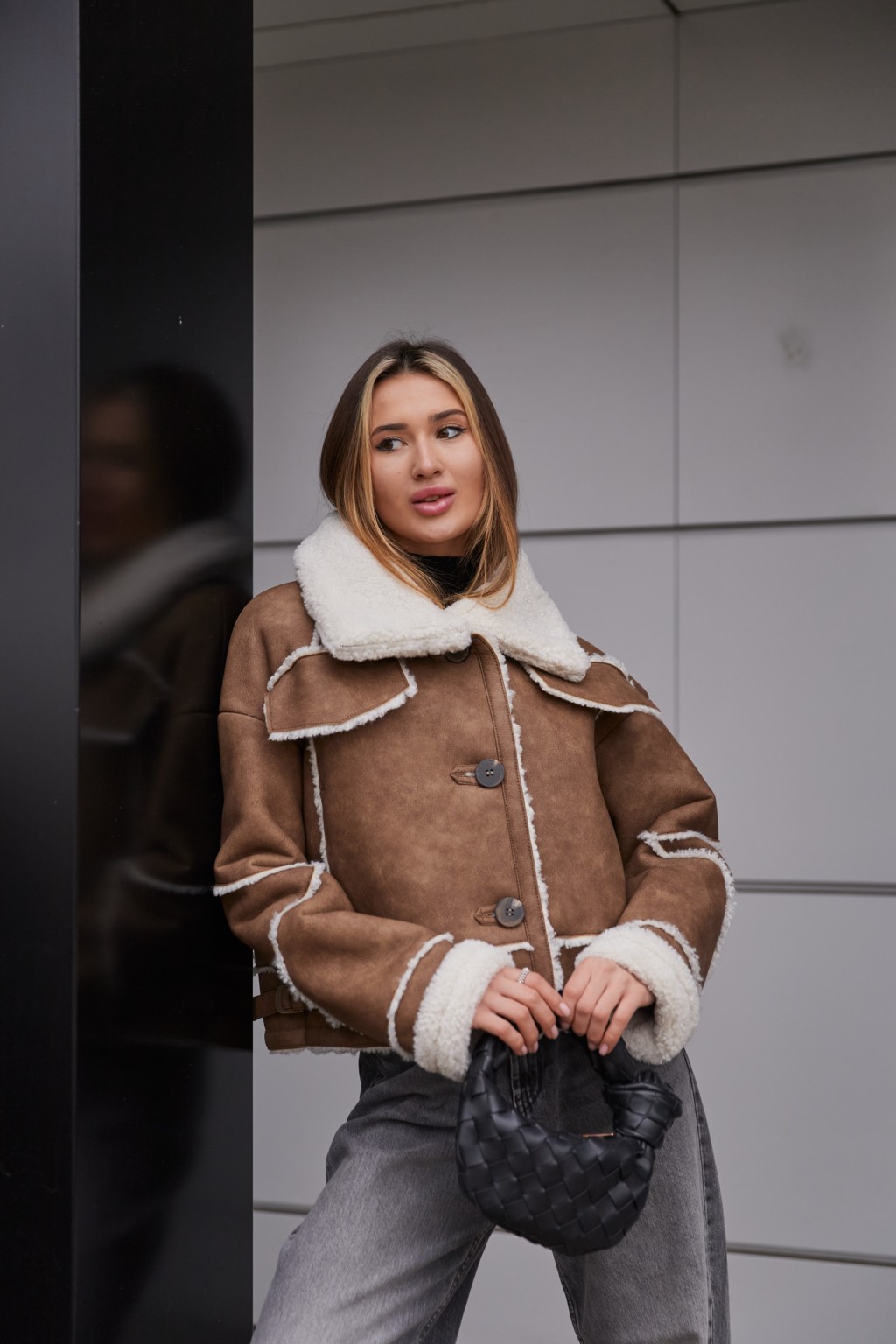 Зимняя дубленка Mila Nova Д-228 кемел — изображение 6