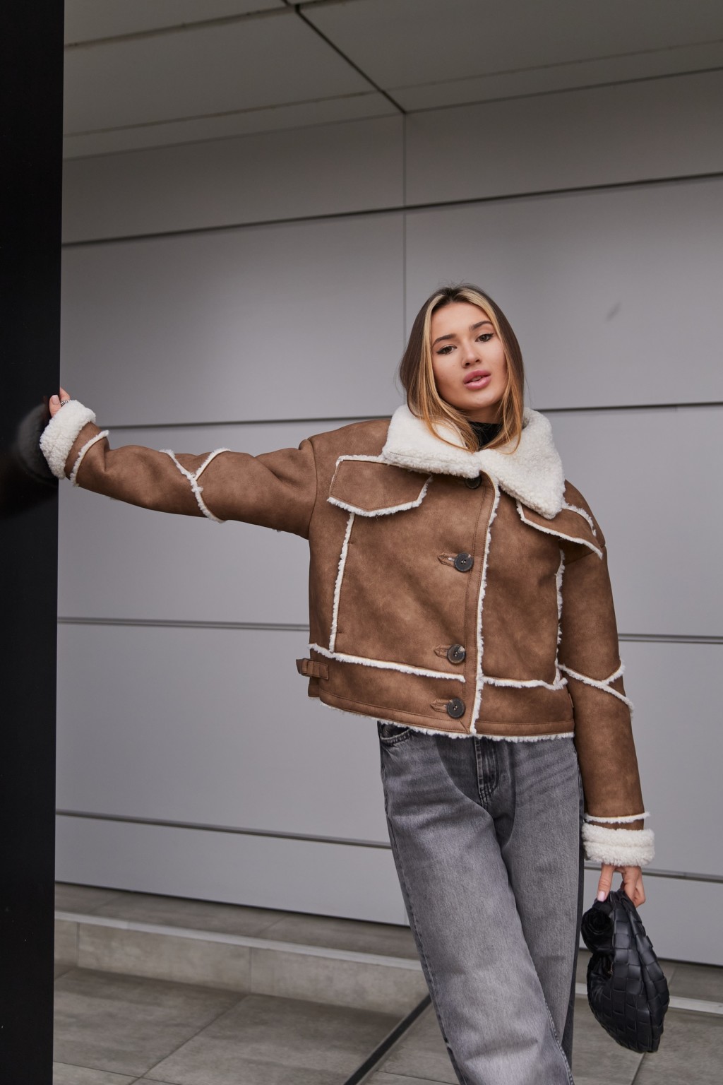 Зимняя дубленка Mila Nova Д-228 кемел — изображение 2