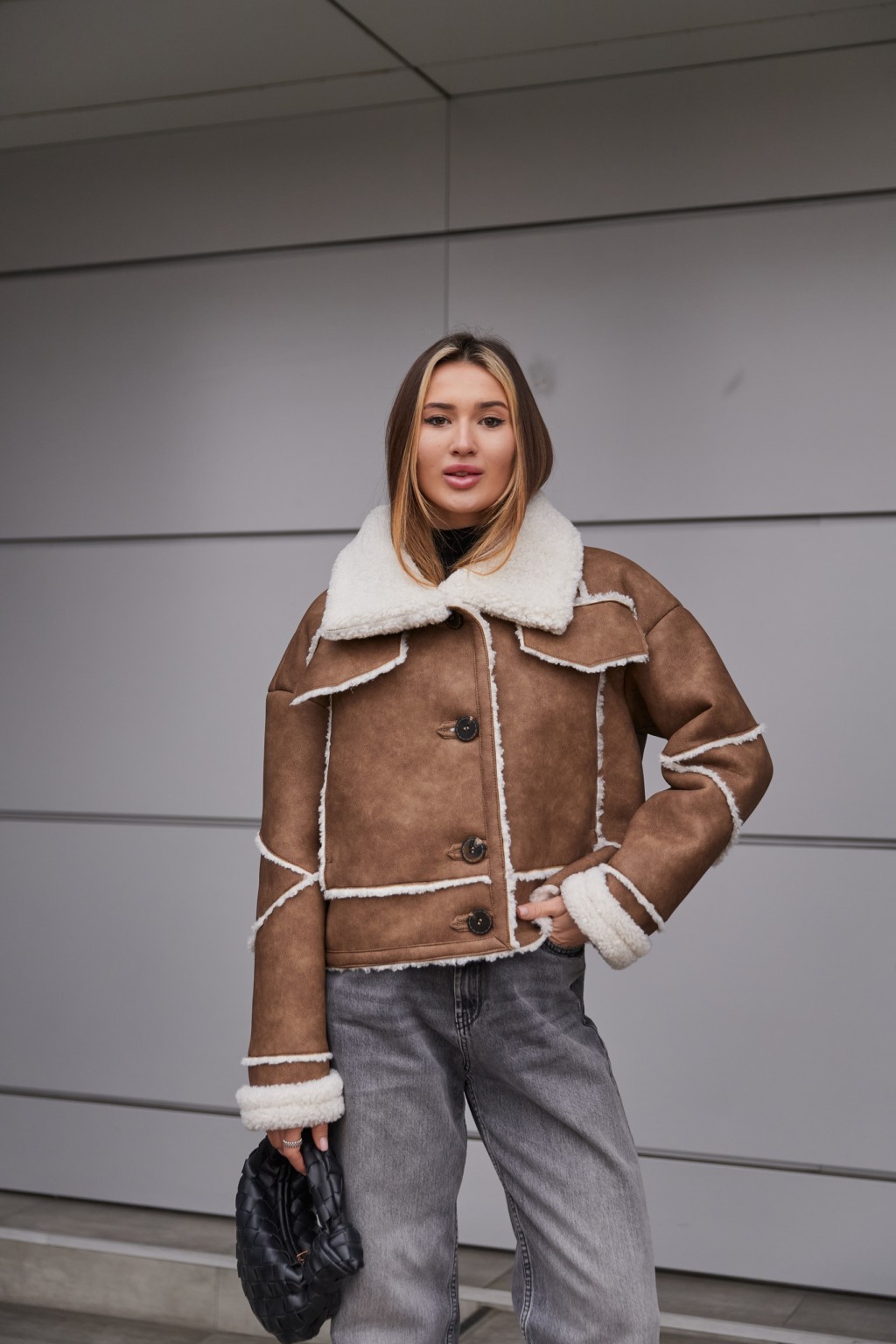 Д-228кемел (9) Зимняя дубленка Mila Nova Д-228 кемел — изображение 1