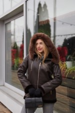 Зимняя дубленка MilaNova Д-224 шоколадный — изображение 6