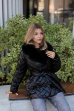 Зимняя куртка Mila Nova К-328 черный — изображение 4