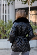 Зимняя куртка Mila Nova К-328 черный — изображение 7