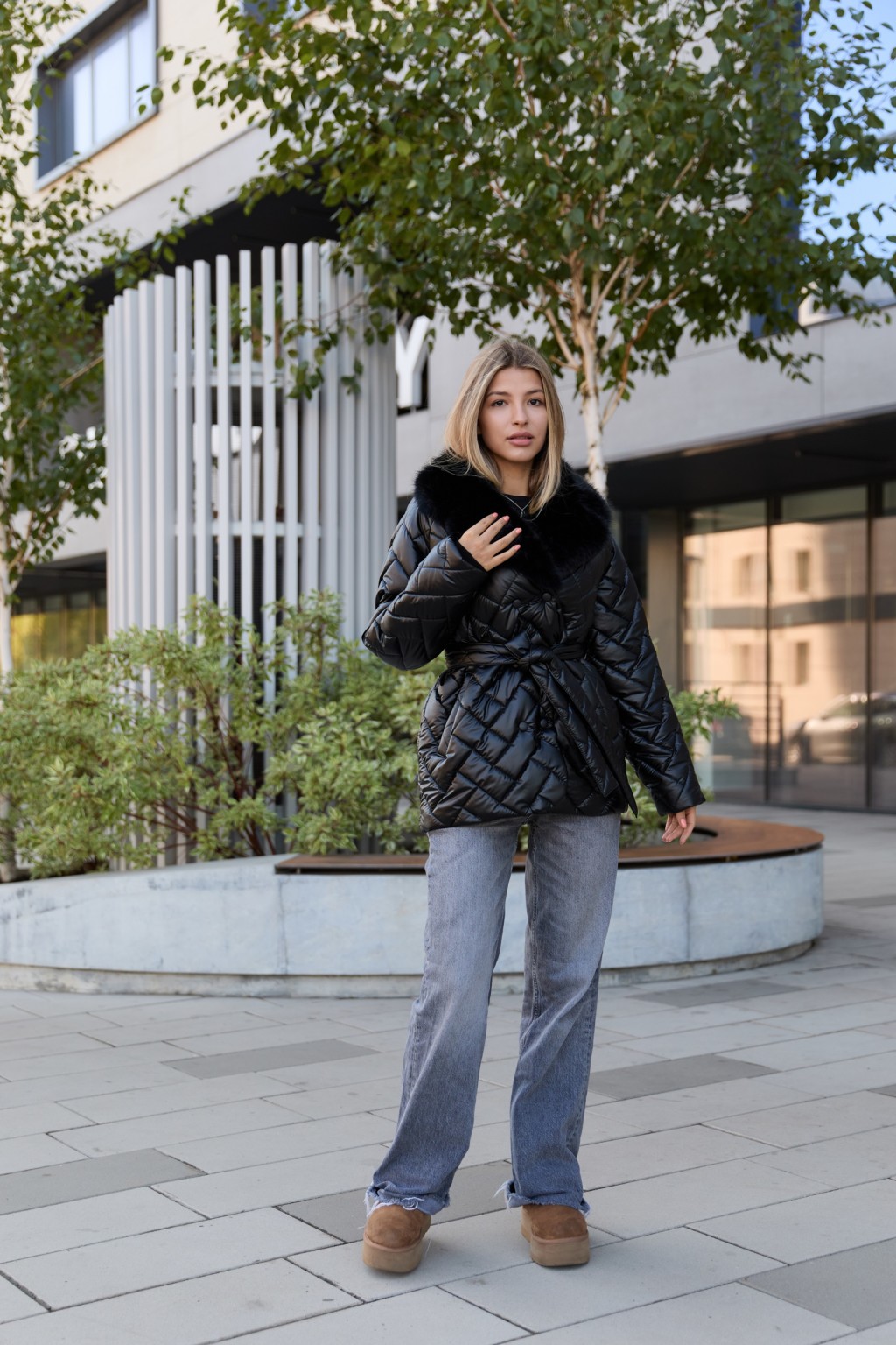 Зимняя куртка Mila Nova К-328 черный — изображение 2