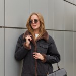 Евро-зима куртка Mila Nova  К-312 черный+шоколад