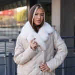 Зимняя куртка Mila Nova К-328 бежевый