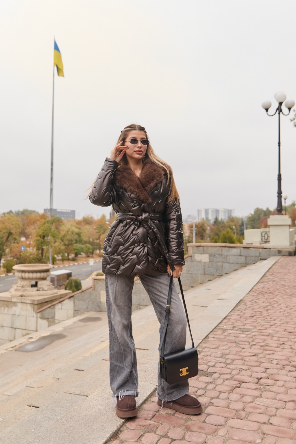 К-328кап шок (2) Зимняя куртка Mila Nova К-328 кап шоколадный — изображение 1