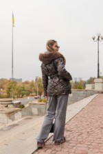 Зимняя куртка Mila Nova К-328 кап  шоколадный — изображение 6