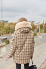 Зимняя куртка-парка К-342 бежевый — изображение 7