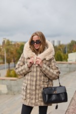 Зимняя куртка-парка К-342 бежевый — изображение 4