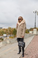 Зимняя куртка-парка К-342 бежевый — изображение 3