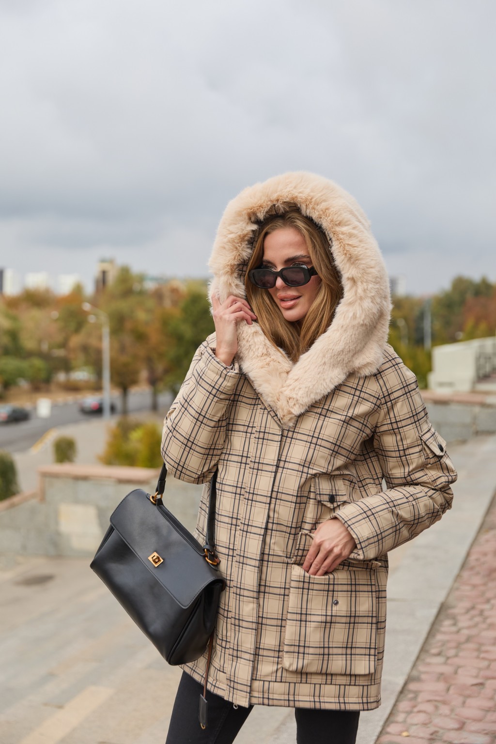 Зимняя куртка-парка К-342 бежевый — изображение 2