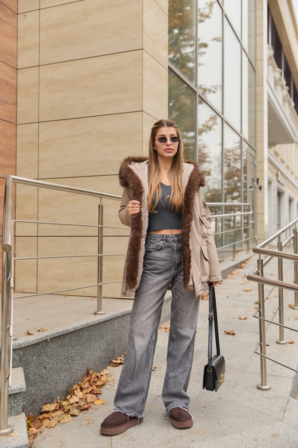 Зимняя куртка-парка К-342 капучино — изображение 6