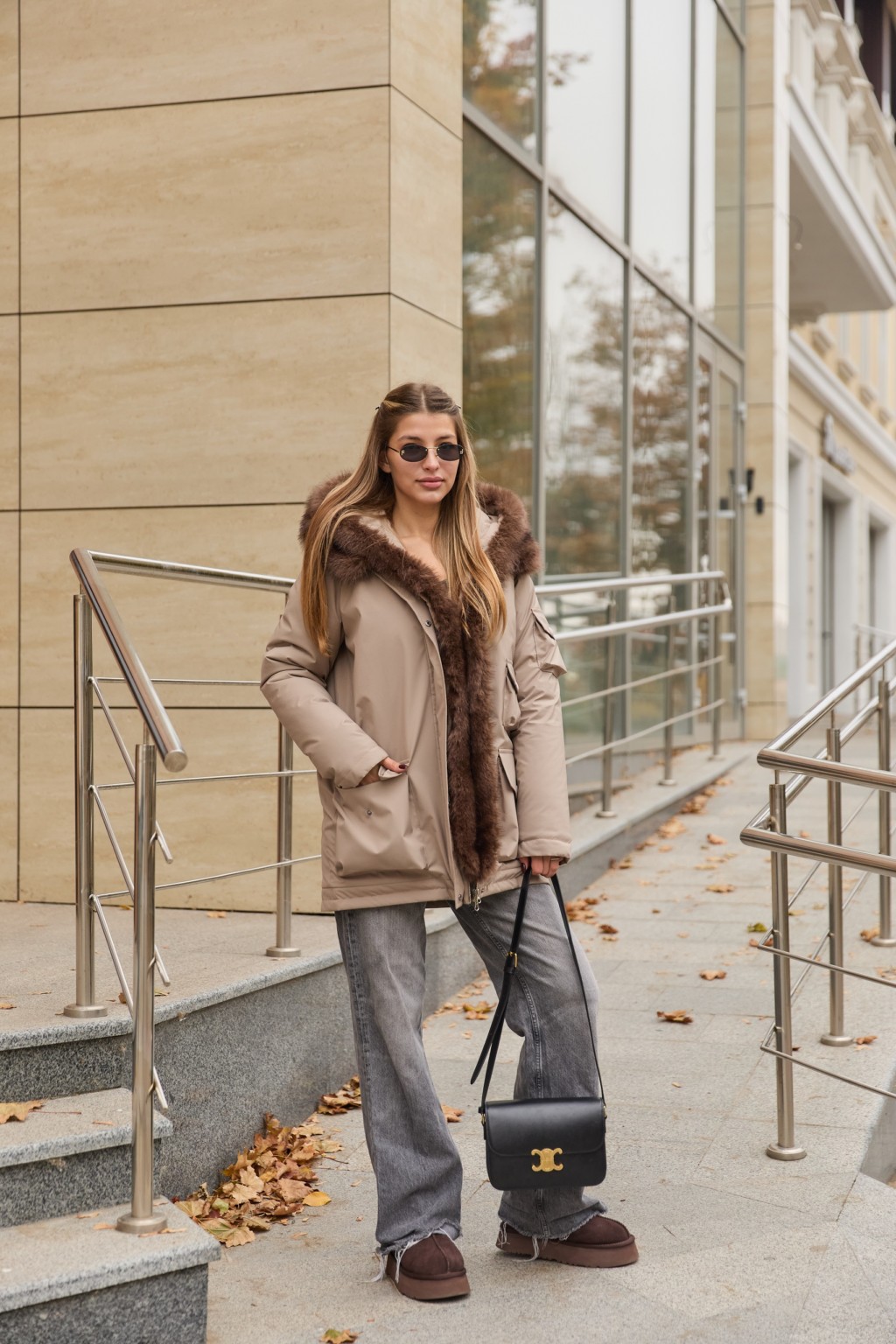 Зимняя куртка-парка К-342 капучино — изображение 7