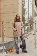 Зимняя куртка-парка К-342 капучино — изображение 3