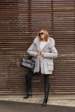 Зимняя куртка-парка К-342 серый — изображение 9