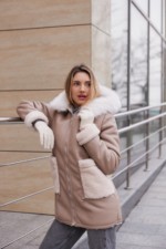 Зимняя Дубленка MilaNova Д-236  капучино — изображение 9