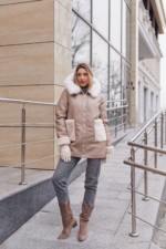 Зимняя Дубленка MilaNova Д-236  капучино — изображение 4