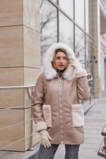 Зимняя Дубленка MilaNova Д-236  капучино — изображение 6