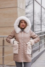 Зимняя Дубленка MilaNova Д-236  капучино — изображение 2