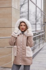 Зимняя Дубленка MilaNova Д-236  капучино