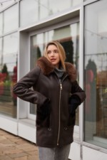 Зимняя Дубленка MilaNova Д-236  шоколадный — изображение 9