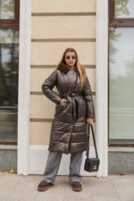 Зимнее пальто Mila Nova ПВ-331шоколадный — изображение 7